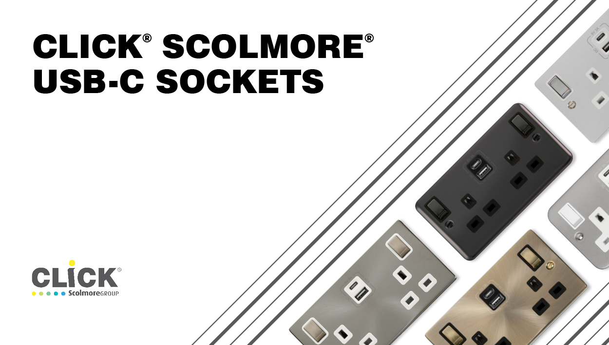 Scolmore's Type C USB sockets available in all ranges