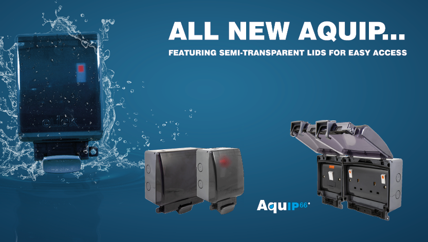 Transparent covers for Scolmore's Aquip66 waterproof range