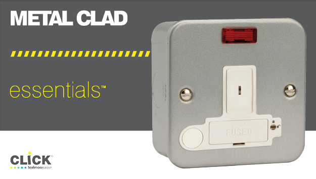 13A DP key-operated FCU with neon added to Click Essentials range